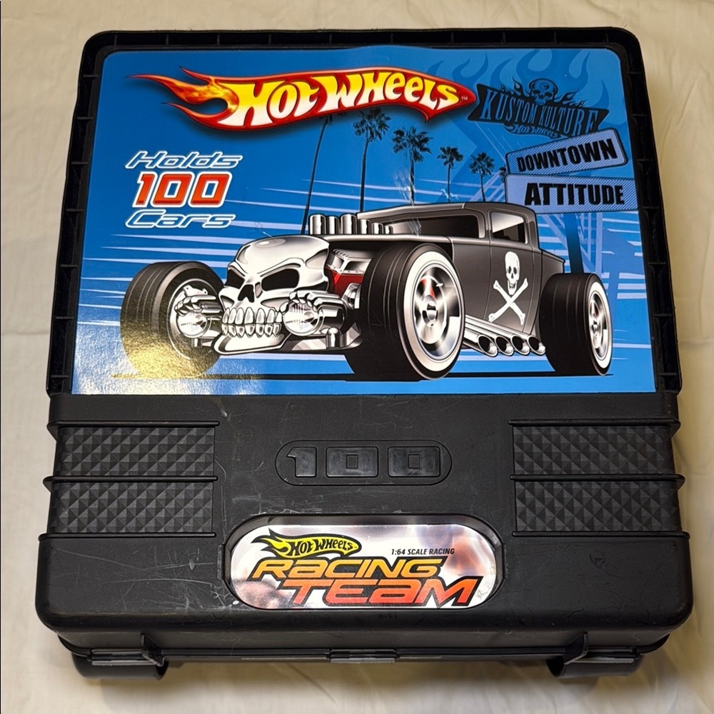 Hot Wheels 100 Cars Suitcase Carrying Storage Circa 2008 VGUC